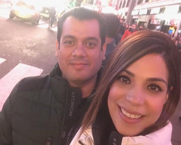 Sergio Gutiérrez y su esposa, Diana Karina Barreras