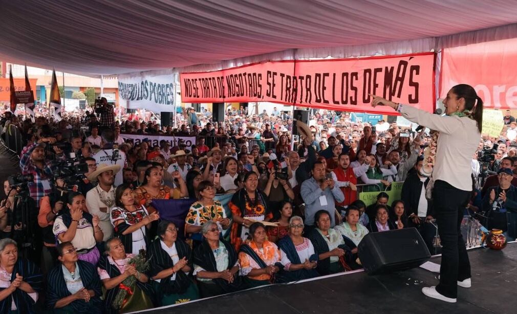 Claudia Sheinbaum en Michoacán/@Claudiashein