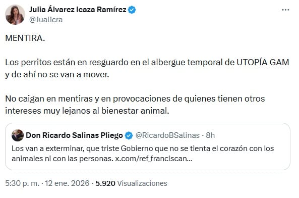 Álvarez Icaza desmiente versión de Salinas Pliego sobre el Refugio Franciscano