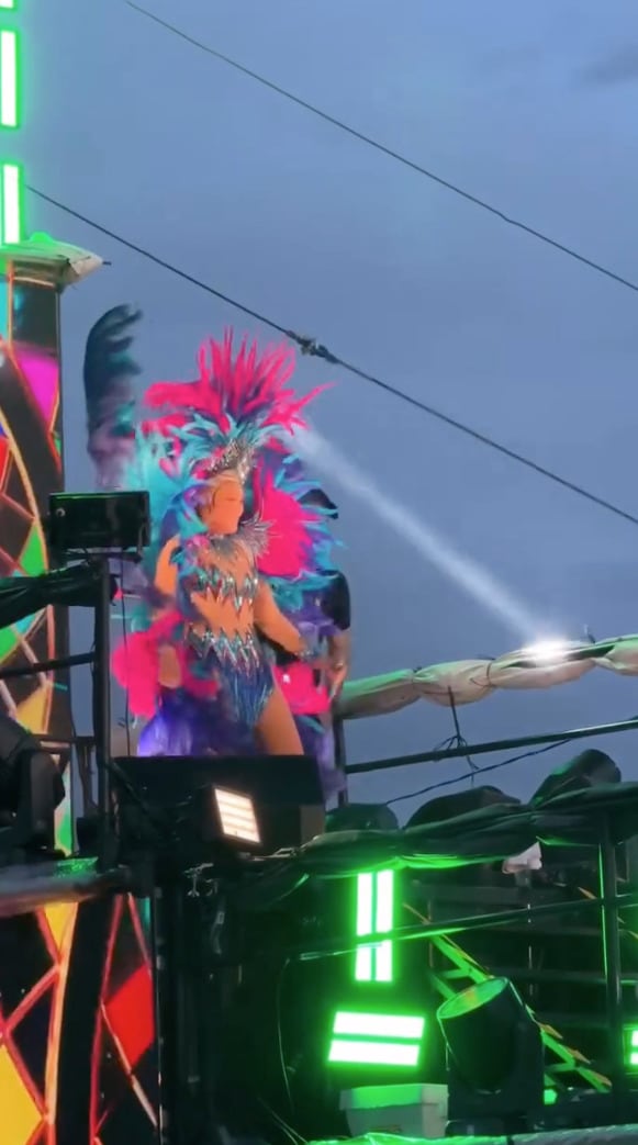 Yuri en el Carnaval de Veracruz.