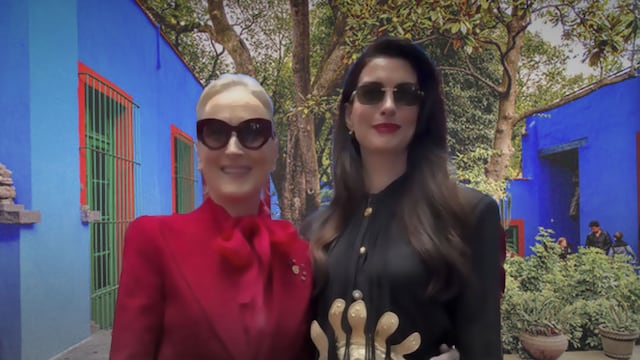 Anne Hathaway y Meryl Streep sorprenden con visita al Museo Frida Kahlo en CDMX