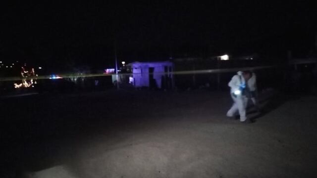 Taller mecánico donde asesinaron a cinco personas