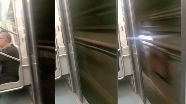 Tren circula con puertas abiertas en Línea 2 del Metro CDMX