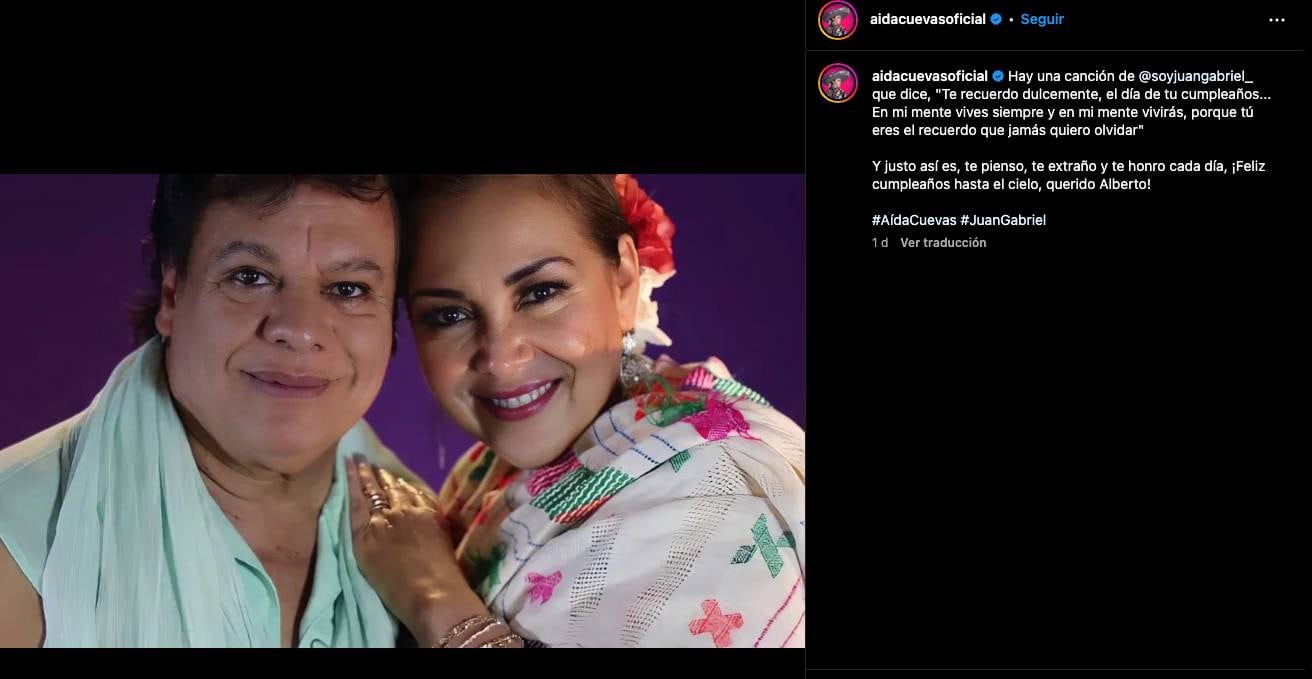 Aida Cuevas recuerda a Juan Gabriel