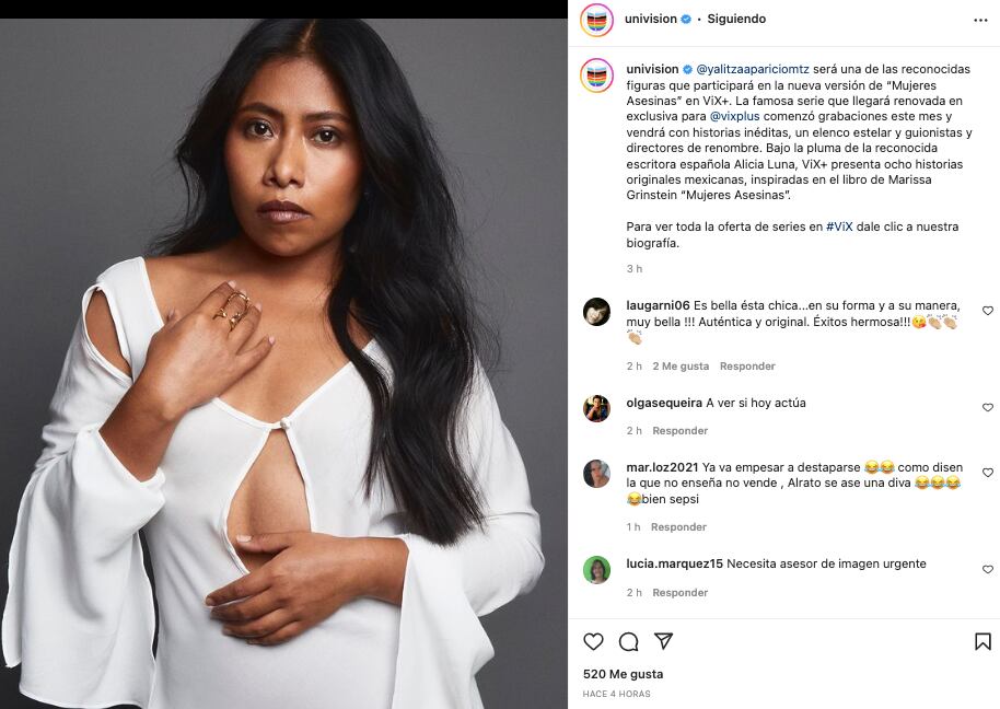 Yalitza Aparicio forma parte del elenco de la serie Mujeres Asesinas