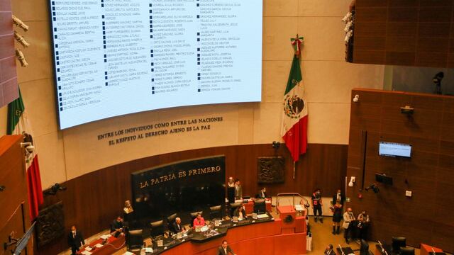 Sesión del periodo ordinario de trabajos legislativos, en la Cámara Alta