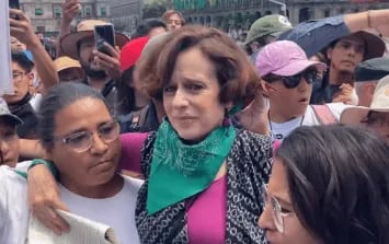 Denise Dresser lloró cuando la sacaron del Zócalo