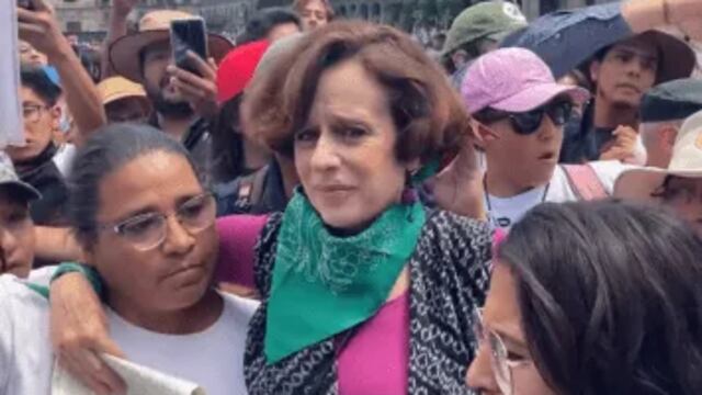 Denise Dresser lloró cuando la sacaron del Zócalo