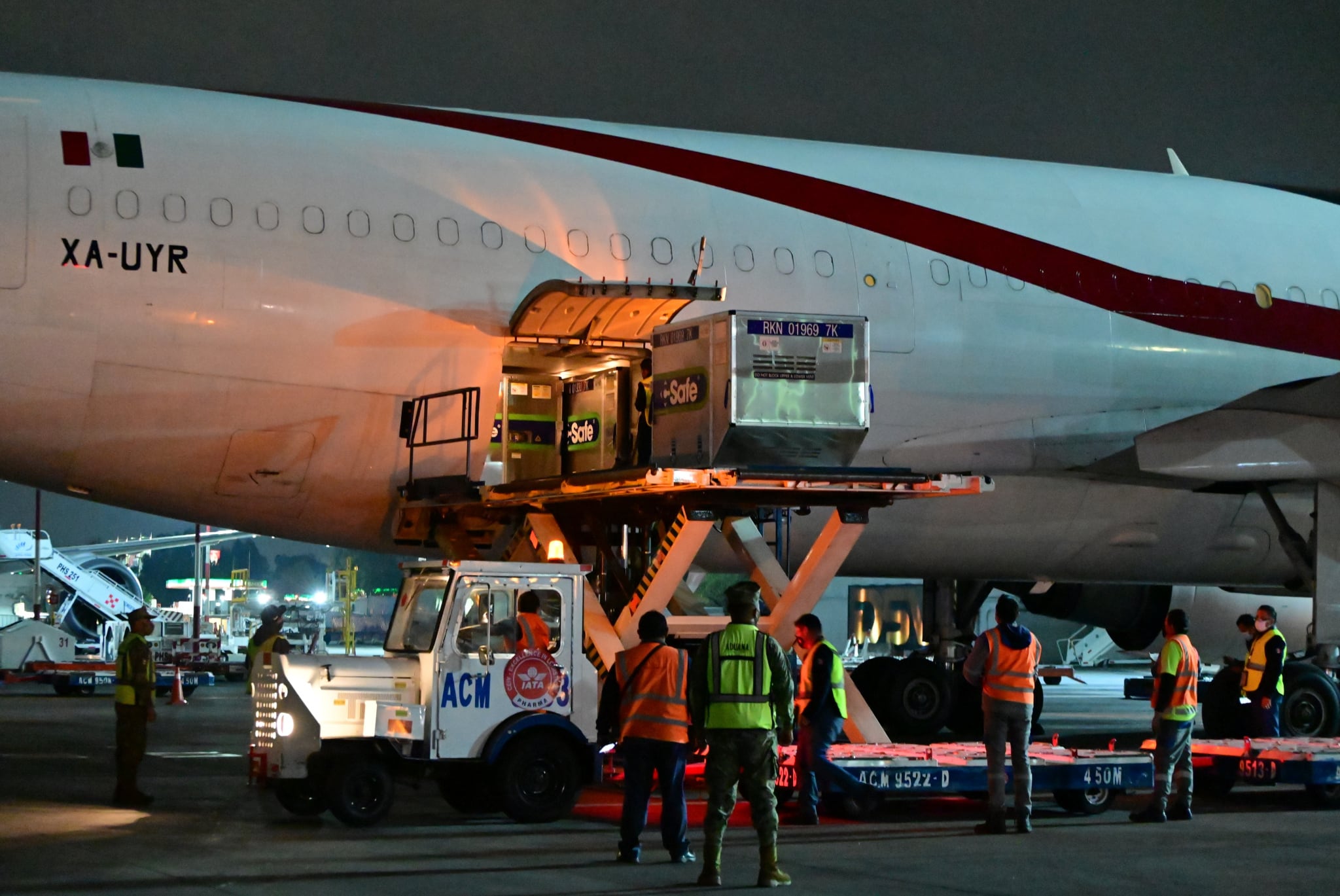 Cargamento de vacunas/Cortesía