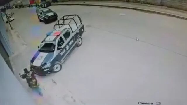 Policía atropella a dos menores de edad en San Cristóbal de las Casas, Chiapas
