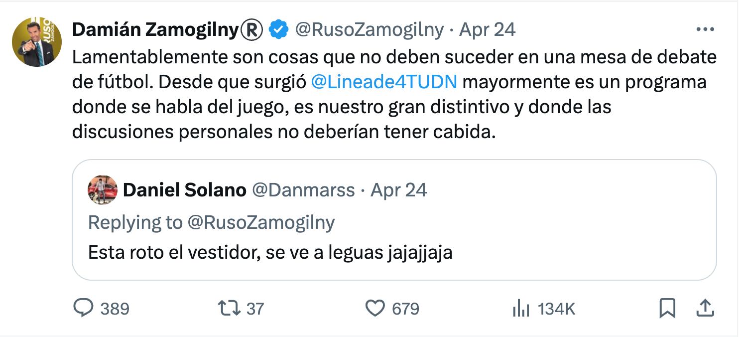 Ruso Zamogilny sobre la pelea entre David Faitelson y Rafael Puente Jr.