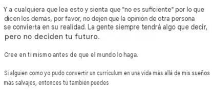 Chay Saway manda mensaje a quiénes crean criticados por su físico como él.
