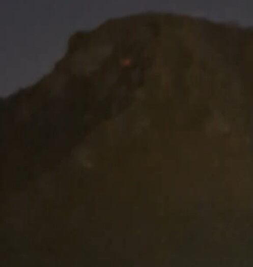Bolas de fuego en el Cerro de las Tres Cruces de Iztapalapa