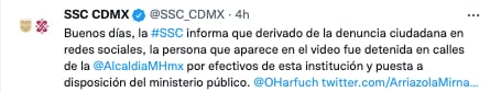 Detención de repartidor de Uber