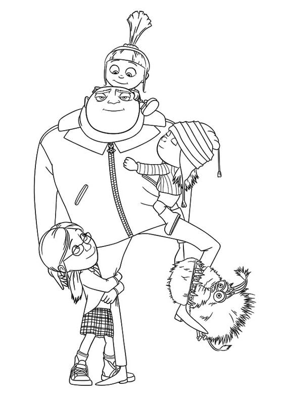 Dibujos de Mi Villano Favorito 4 para colorear