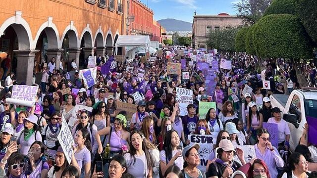 Marcha 8M en Querétaro