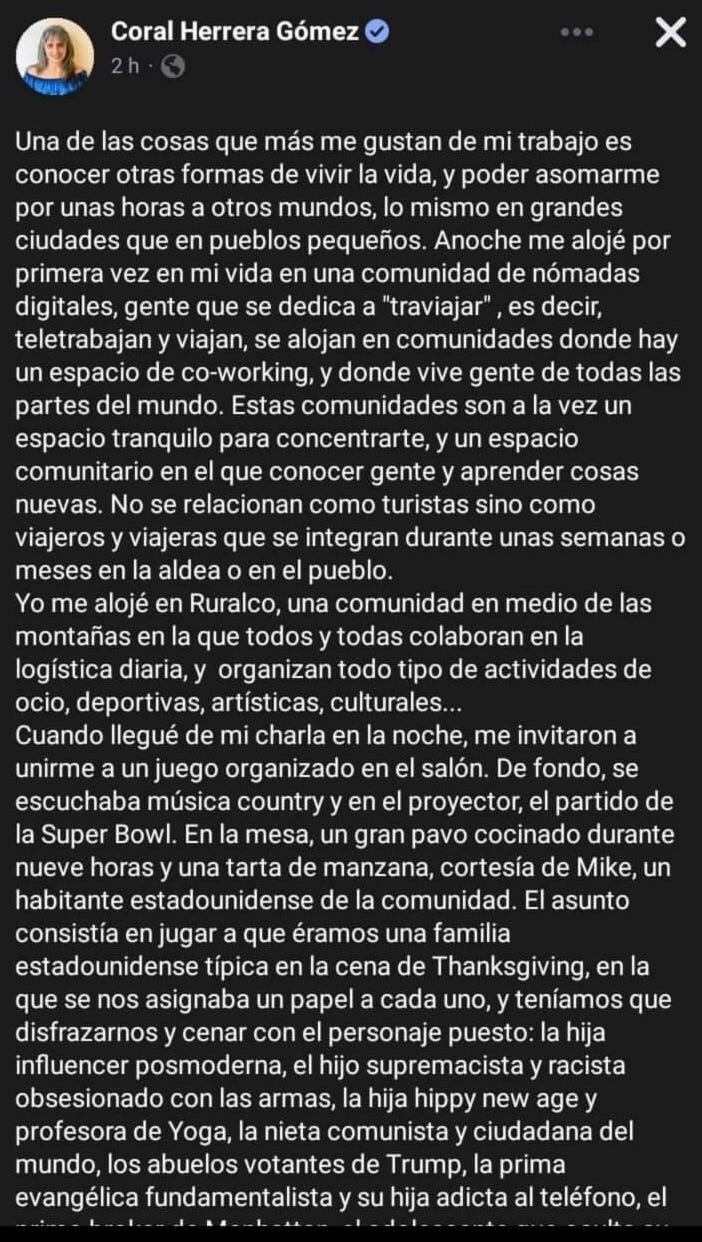 Una escritora fue parte de una "fiesta" de nómadas digitales en donde solamente reprodujeron estereotipos clasistas