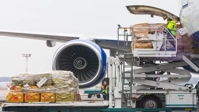 Transporte de mercancías vía transporte aéreo