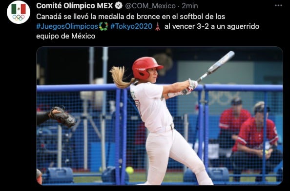 La Selección Mexicana de Softbol terminó cuarta en Tokio 2021