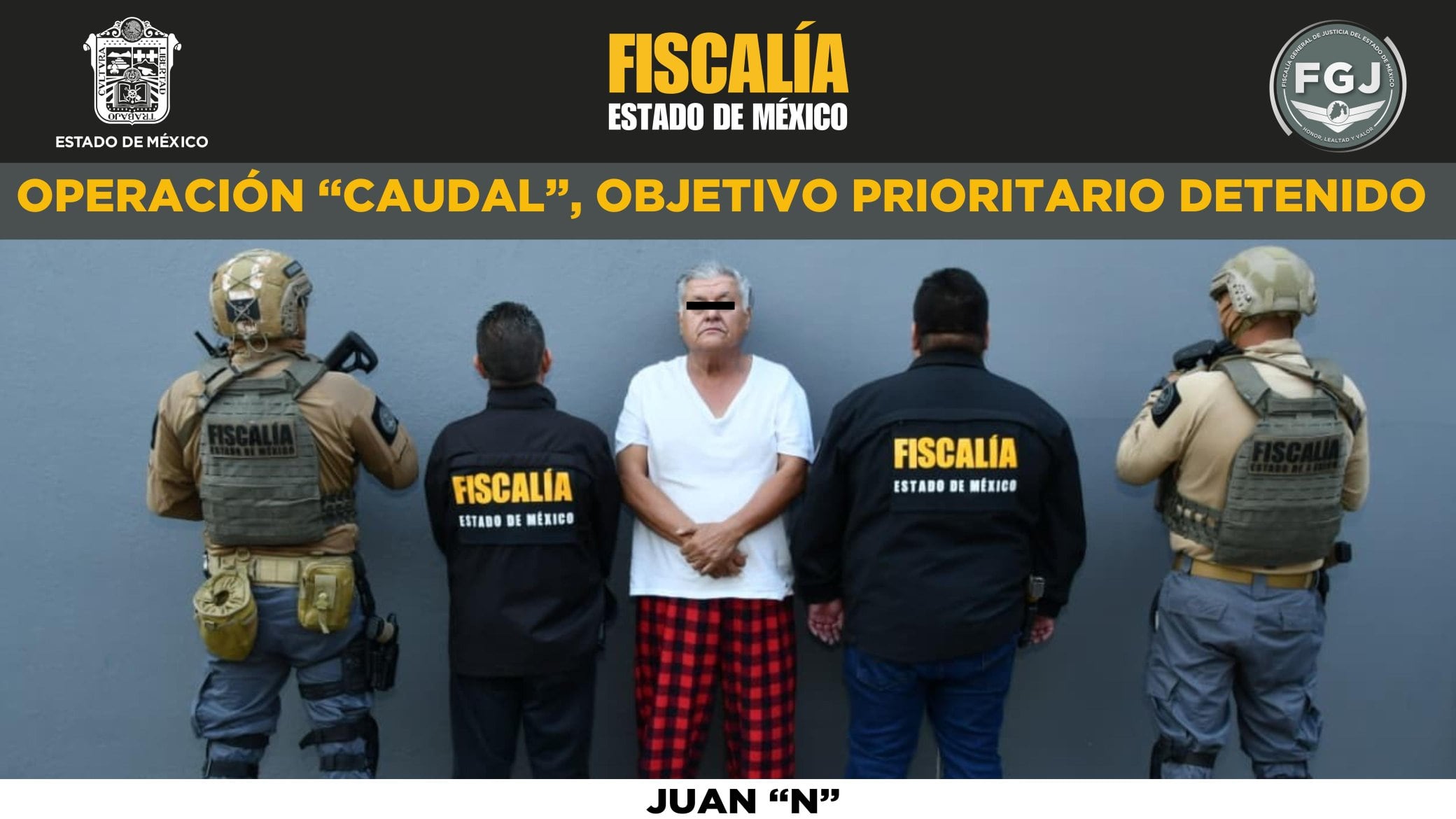 Líderes sindicales Edomex Operación Caudal