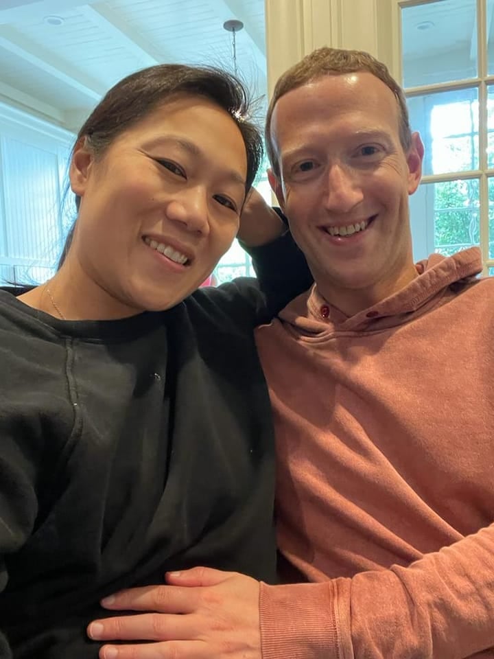 Mark Zuckerberg y Priscilla Chan