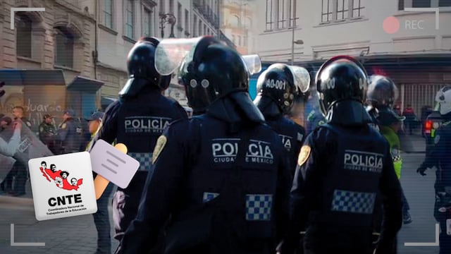 Blindan el Zócalo por marcha de la CNTE
