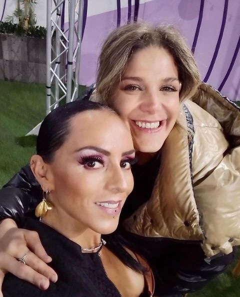 Ivonne Montero junto a Natalia Alcocer