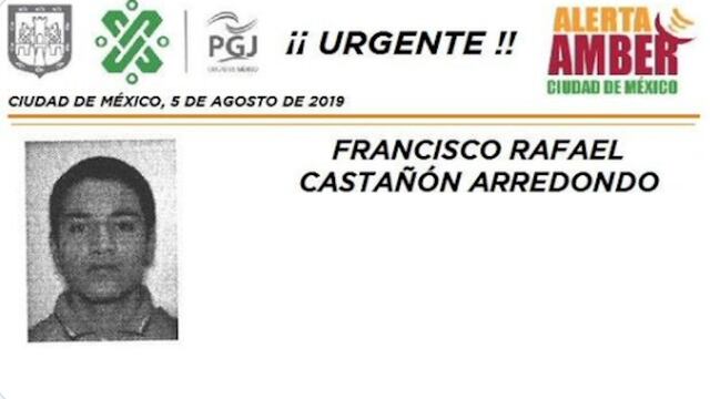 Francisco Rafael Castañón Arredondo tiene 15 años de edad