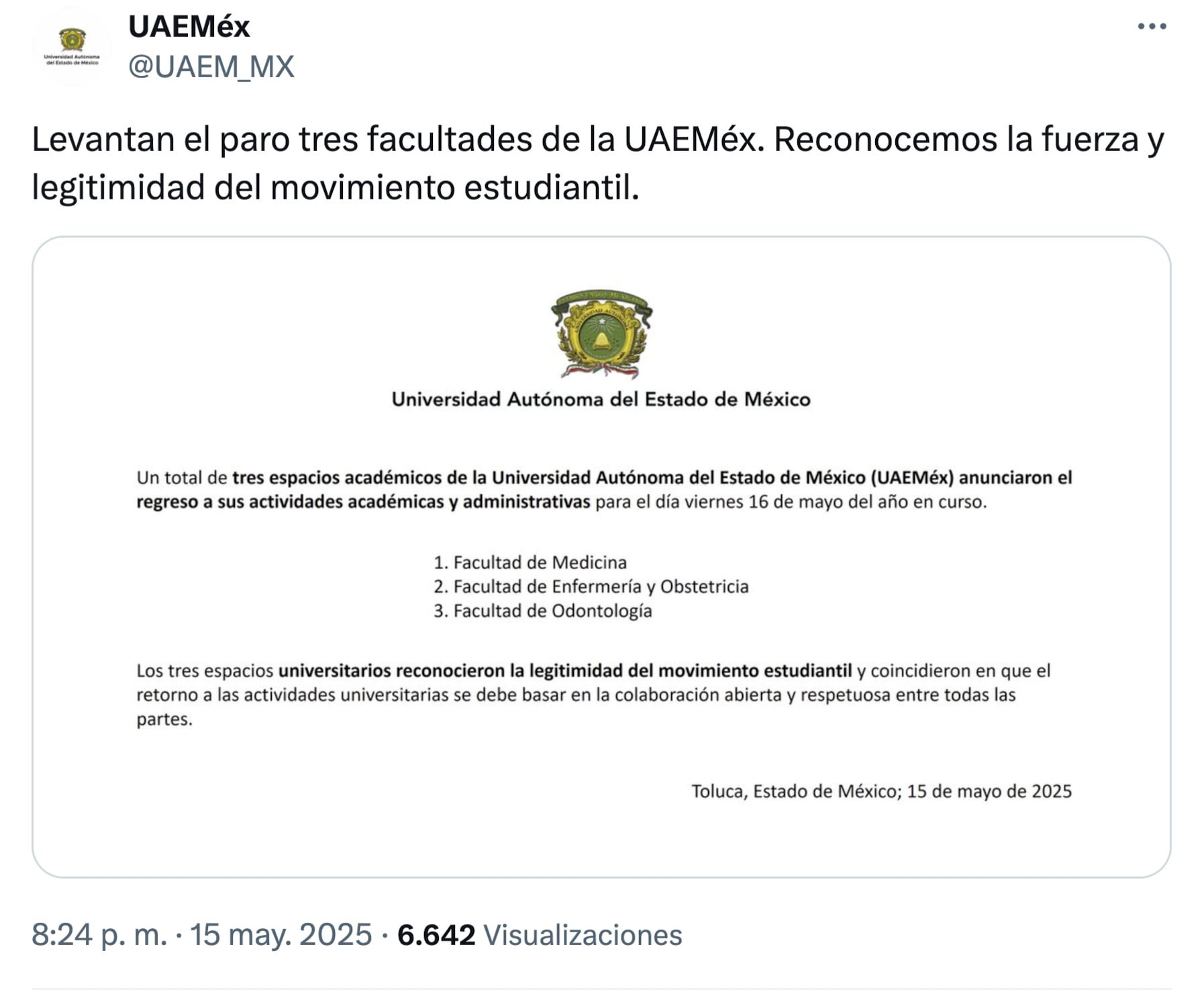Paro UAEMex: Esto es lo que pasa detrás de la suspensión de clases de 29 planteles