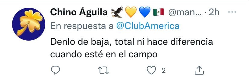 Los fans del Club América piden que Roger Martínez sea dado de baja del Apertura 2022.