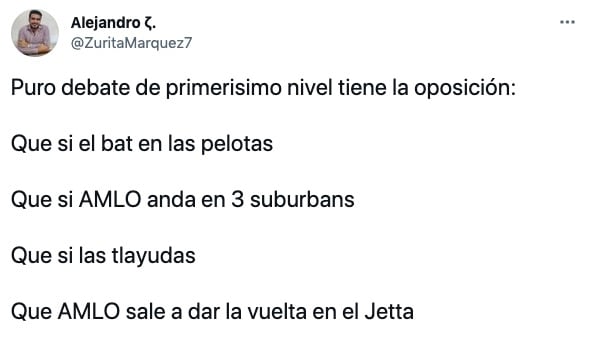 Tuit sobre AMLO
