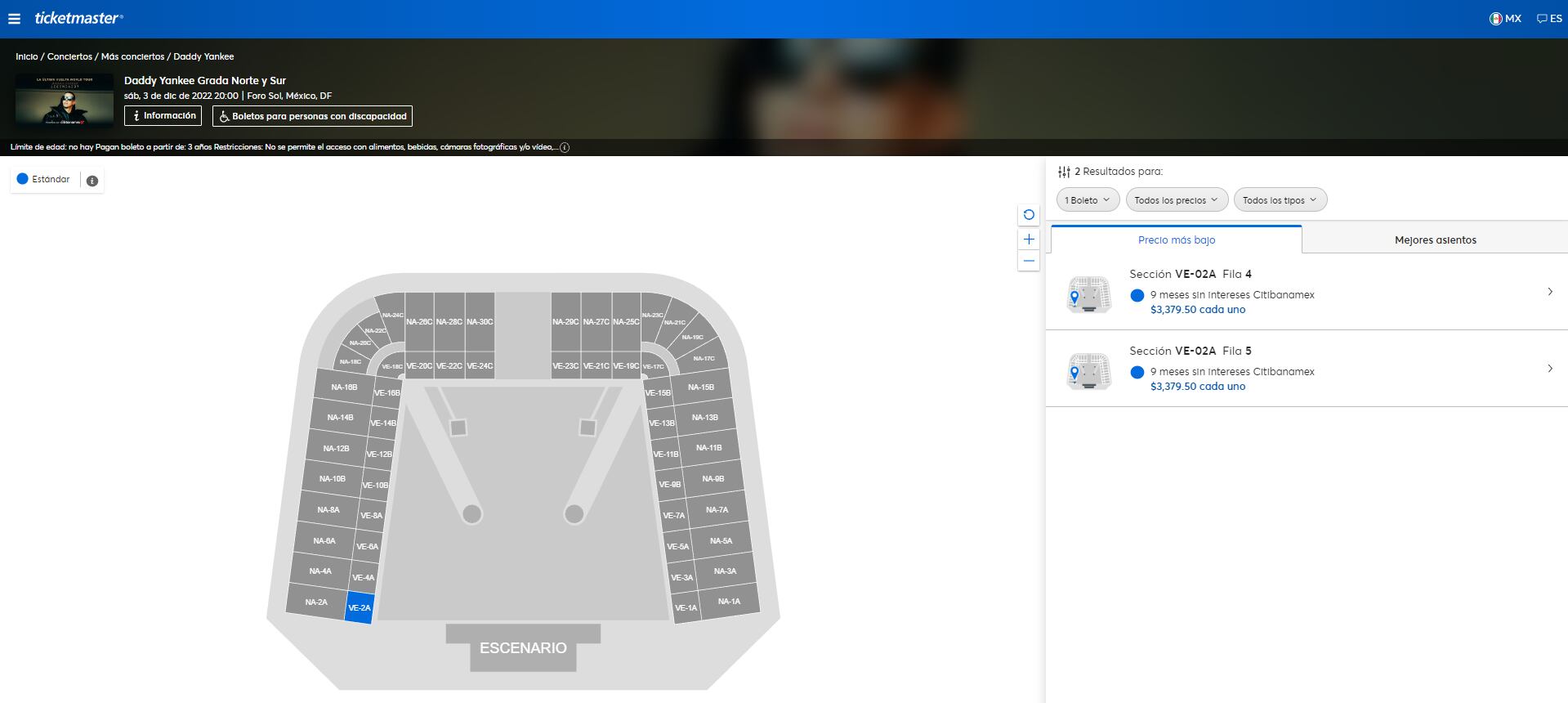 Boletos disponibles para Daddy Yankee en en el Foro Solo de la CDMX