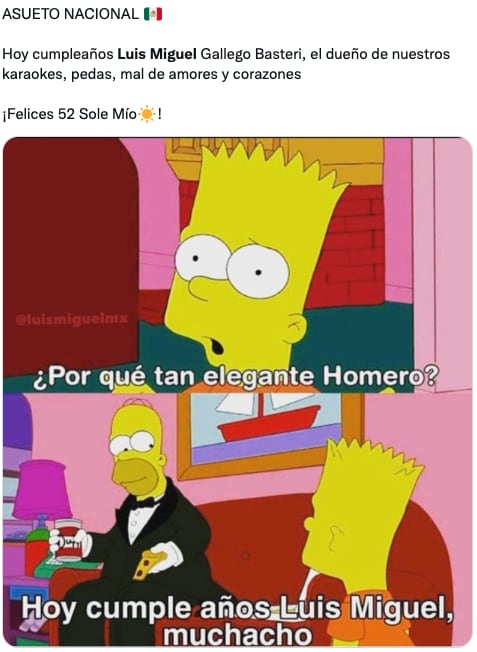 Memes del cumpleaños de Luis Miguel