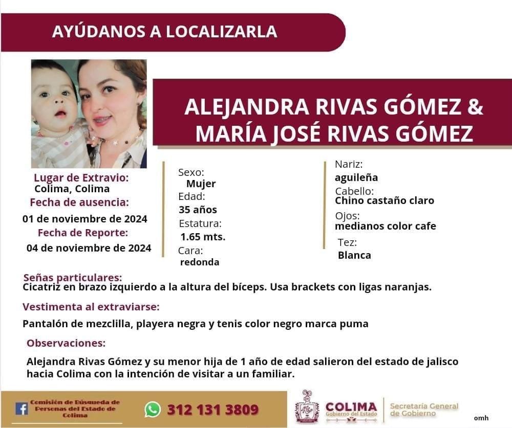 Alejandra Rivas y su hija