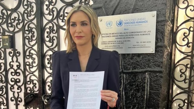 Adalina Dávalos, esposa de Jaime Rodríguez Calderón, "el Bronco", en la ONU.