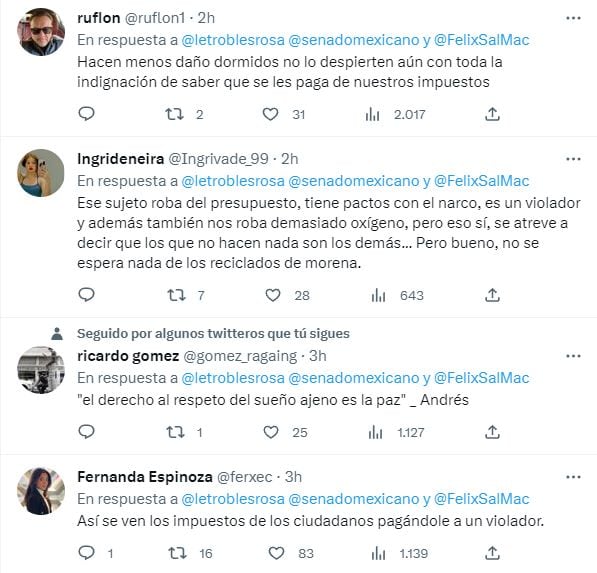 Félix Salgado Macedonio dormido en sesión de la Cámara de Senadores desata burlas y críticas