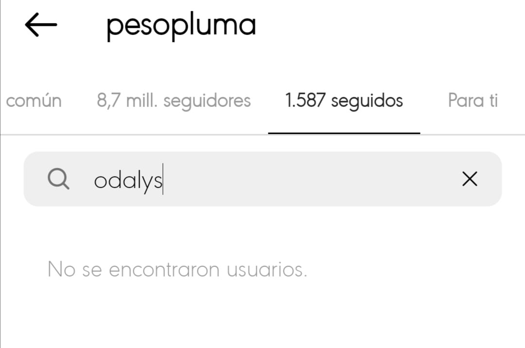 Peso Pluma ya no sigue en Instagram a Odalys Velasco.