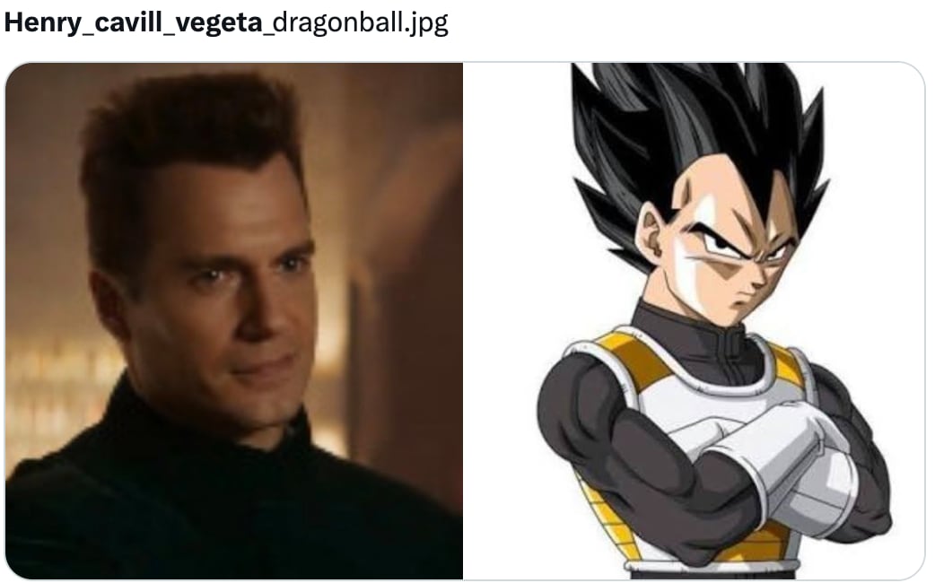 Memes de Henry Cavill como Vegeta