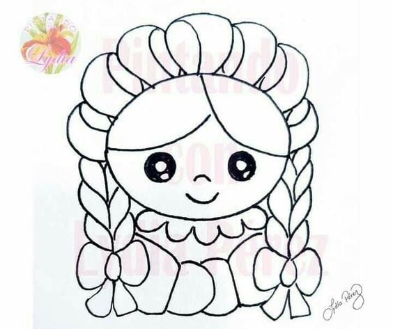 Dibujos de muñeca Lele para colorear