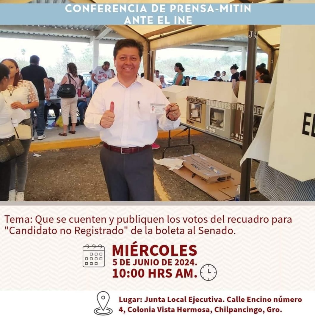 Rubén Cayetano Garcia pide que se cuenten sus votos