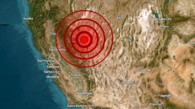 Sismo hoy en Nevada, Estados Unidos: Temblor magnitud 5.7 se sintió hasta Sacramento, California