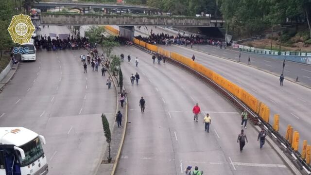 Bloqueos CNTE en Circuito Interior hoy 28 de mayo