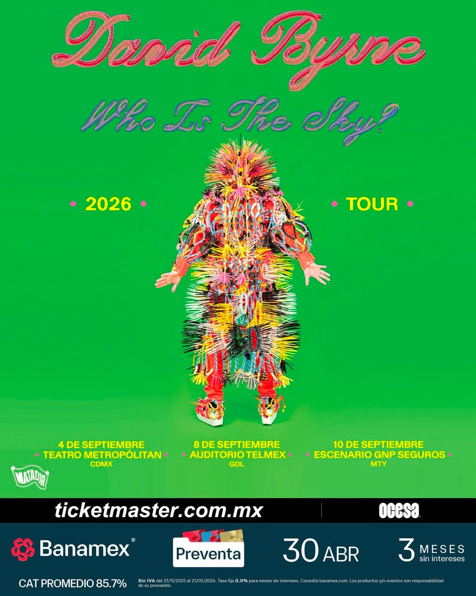 David Byrne en México 2026