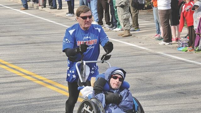 Dick Hoyt y su hijo Rick