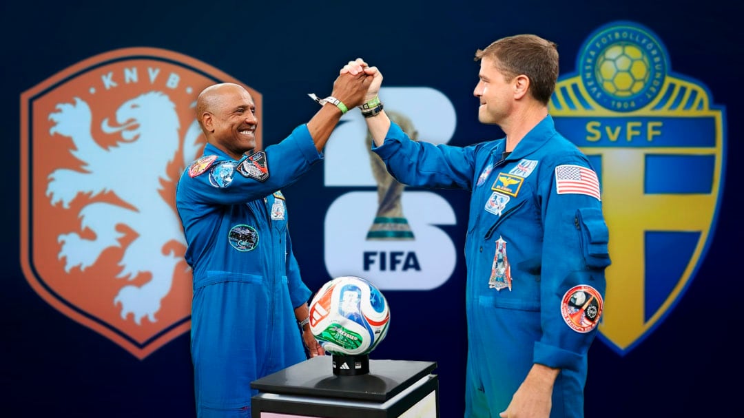 Del espacio al Mundial 2026: Artemis II apareció en el Países Bajos vs Suecia
