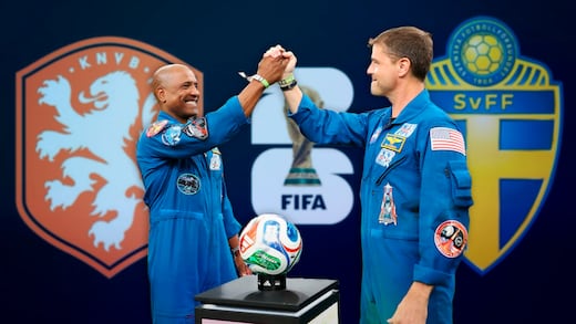 Del espacio al Mundial 2026: Artemis II apareció en el Países Bajos vs Suecia