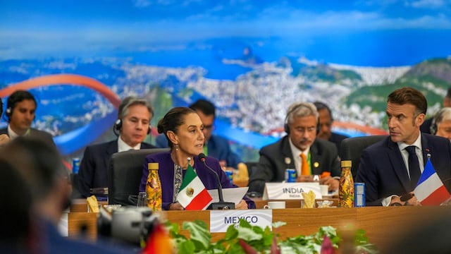Claudia Sheinbaum, Presidenta de México, durante su participación en el G20 Río Summit