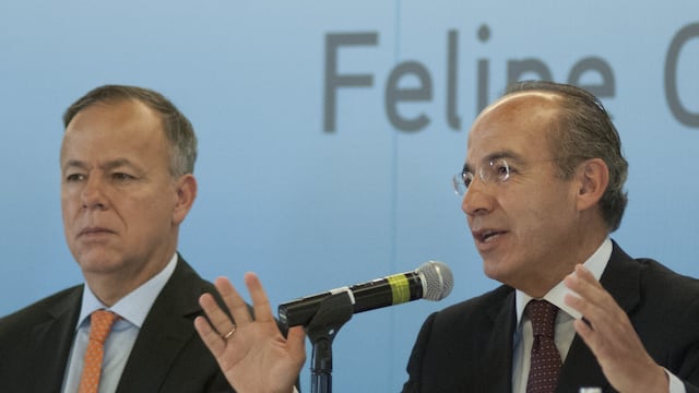 Felipe Calderón y Ciro Gómez Leyva