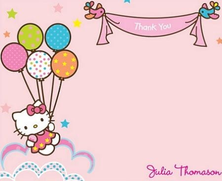 Las 10 T¡tarjetas de Hello Kitty de cumpleaños