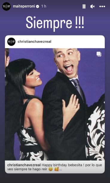 Christian Chávez felicita a Maite Perroni por su cumpleaños